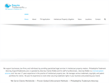 Tablet Screenshot of esquiretrademarks.com